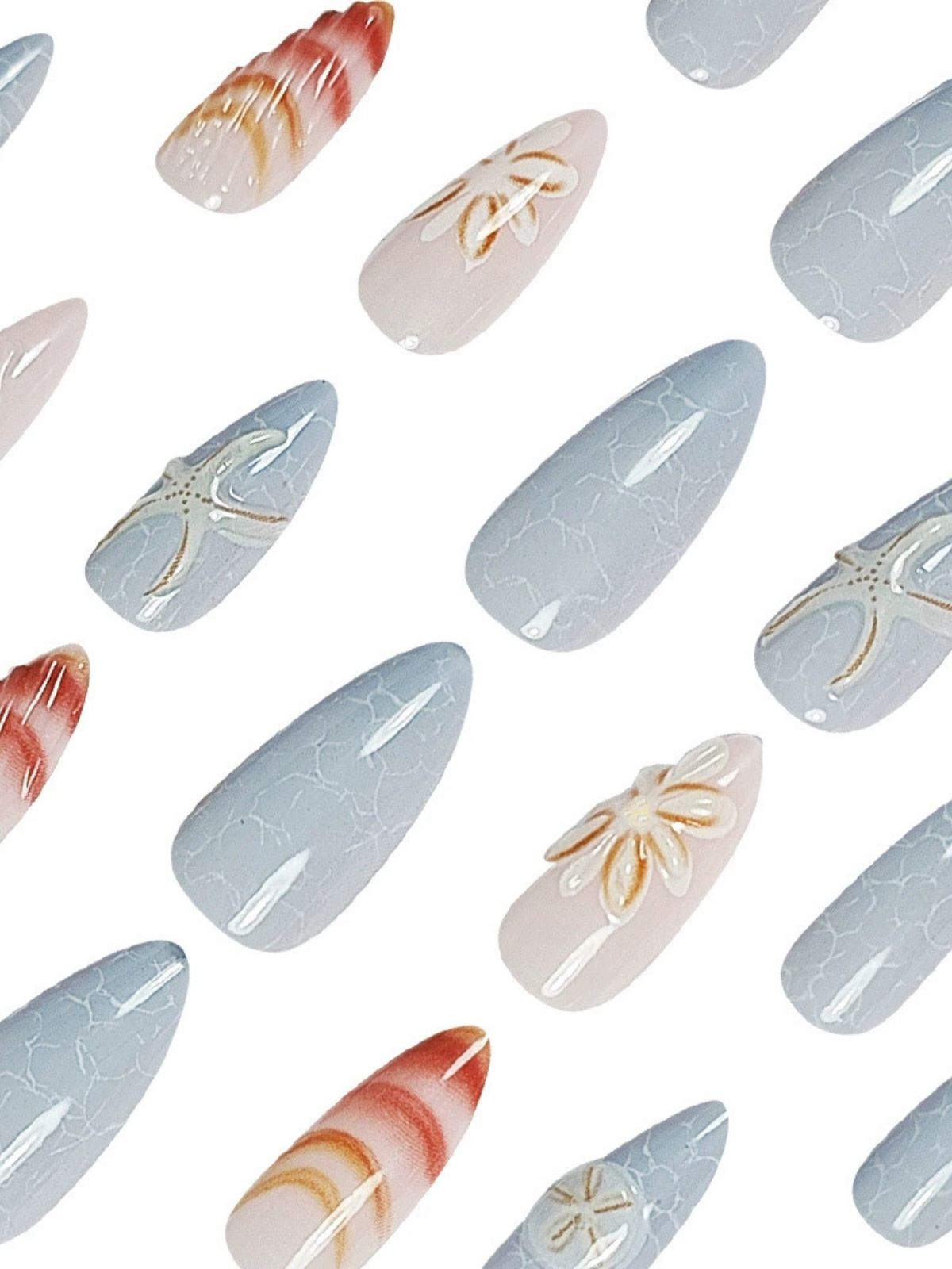 Tidal Treasures Multicolor Nails