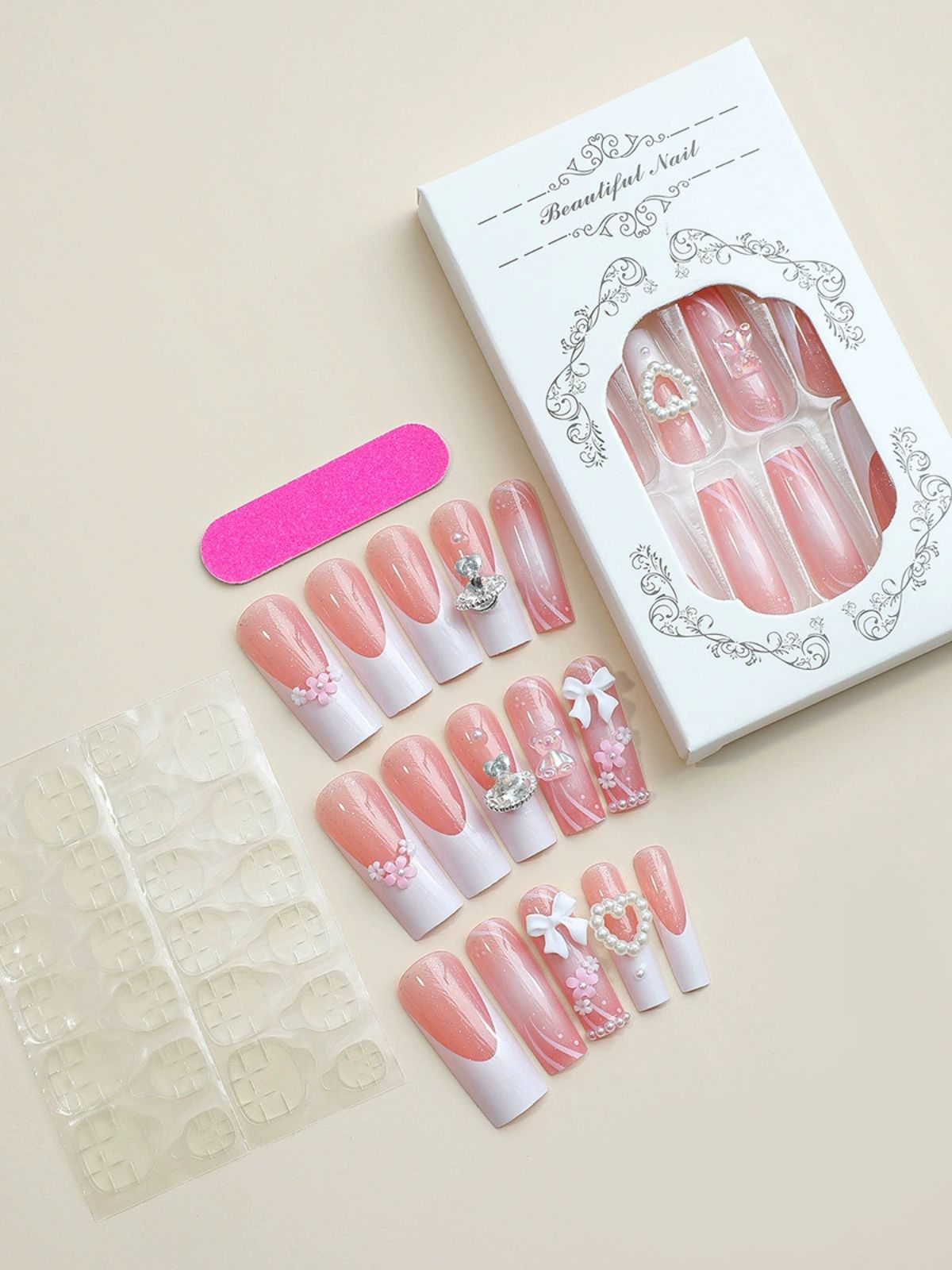 Cotton Candy Pink Nails