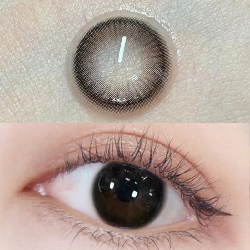 Barley Tea Black Yearly Contact Lenses