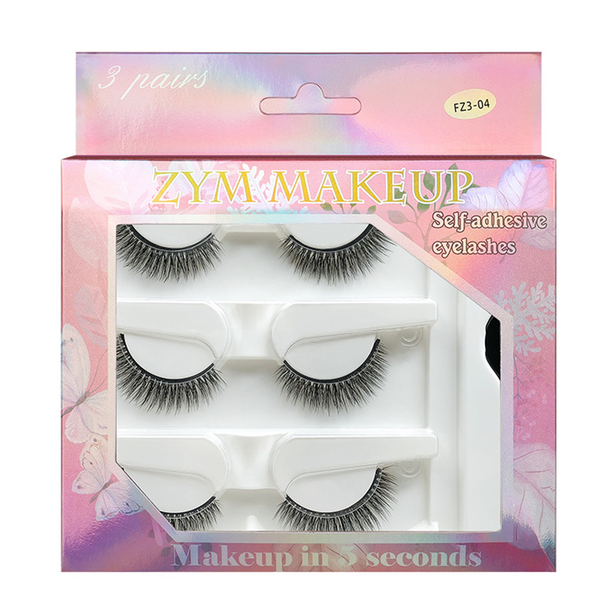 Country and Western 3 Pairs Natural Lashes