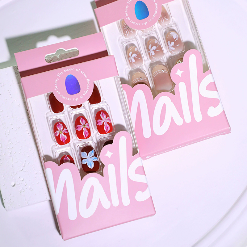 Ruby Petals Red Nails