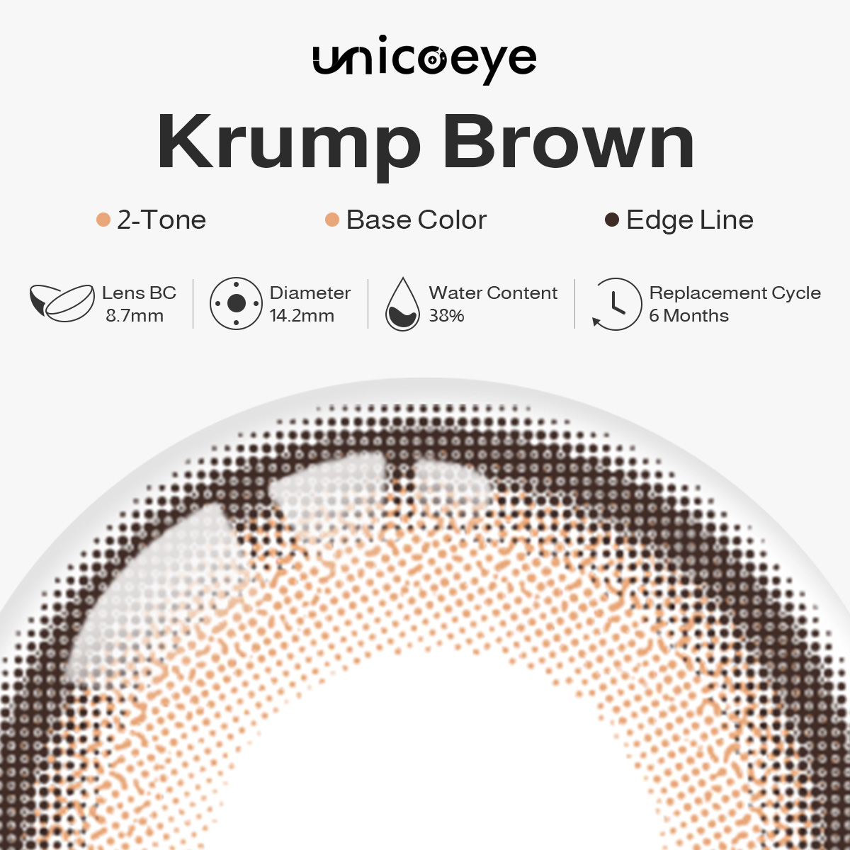 Krump Brown 6 Months Contact Lenses