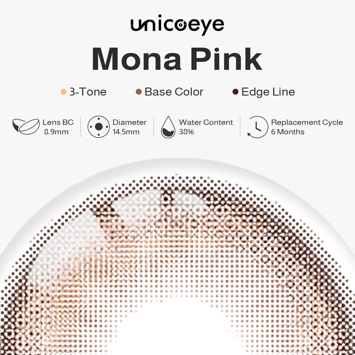Mona Pink 6 Months Contact Lenses