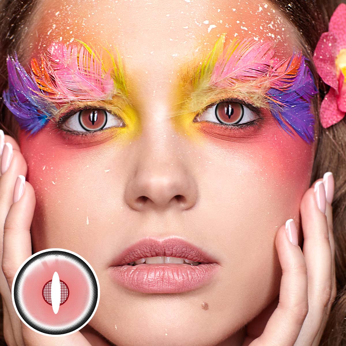 Aini Pink Costume Yearly Contact Lenses