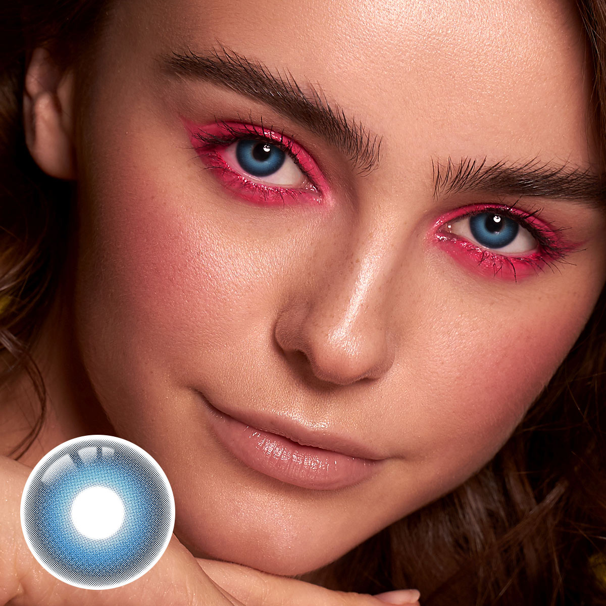 Pigment Blue Yearly Contact Lenses