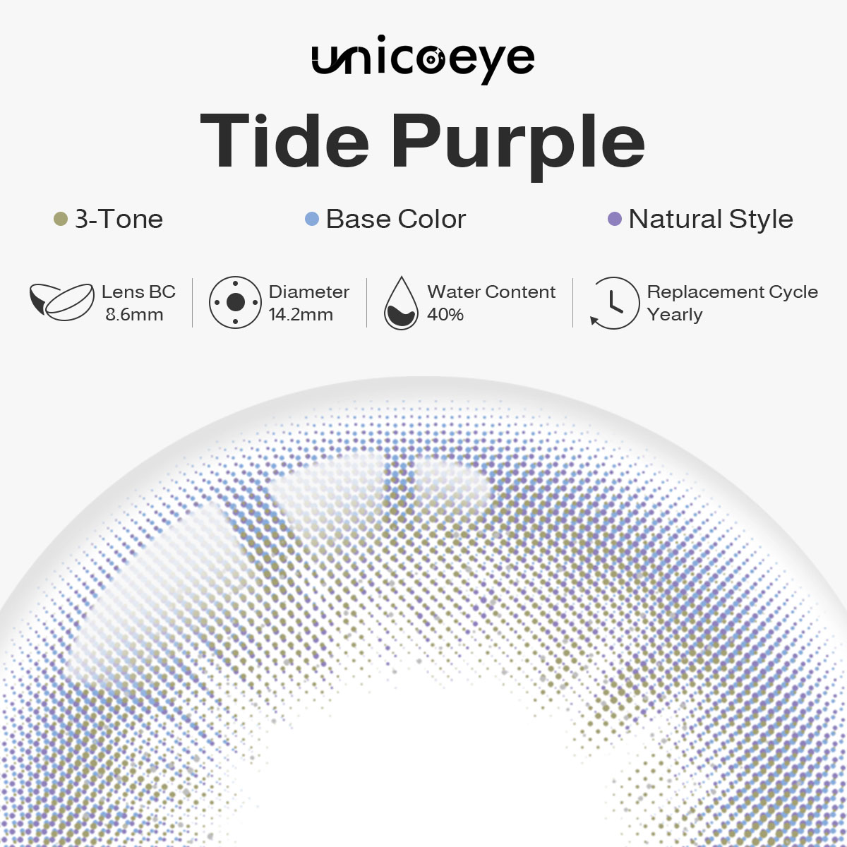 Tide Purple Yearly Contact Lenses