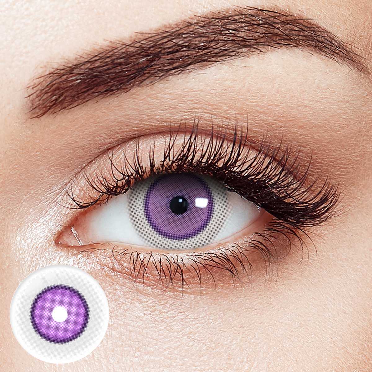 Ghoul Purple Costume Yearly Contact Lenses | 2 Pcs