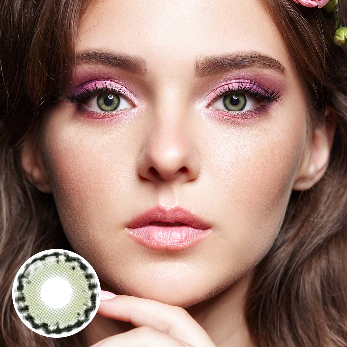 Eden green yearly contact lenses