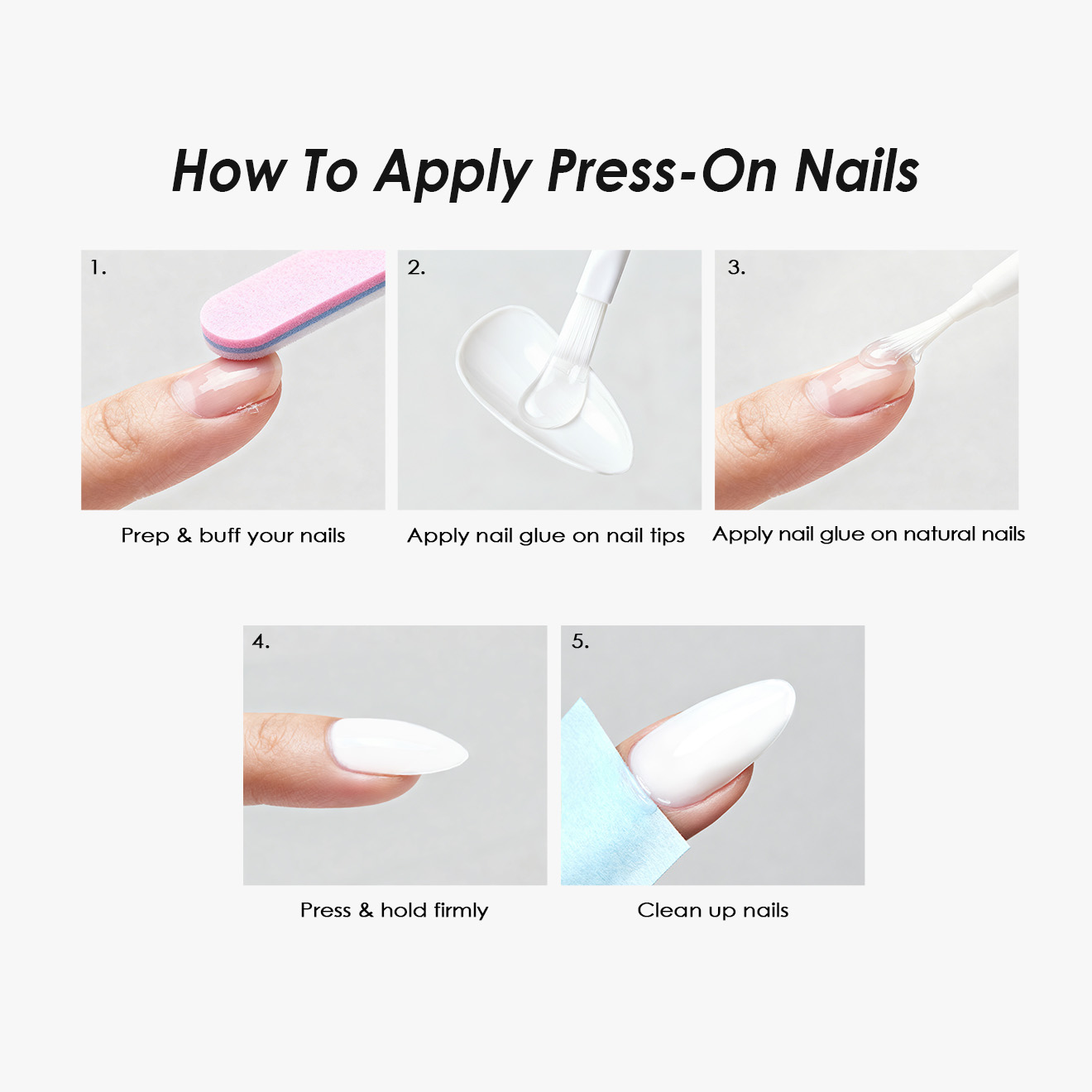 Polar Glitter Purple Nails