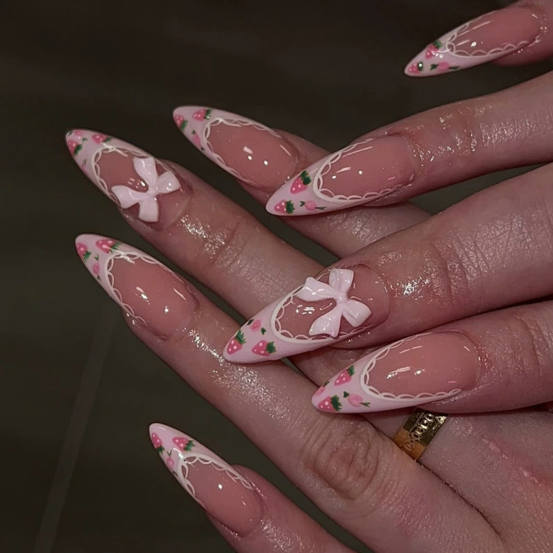 Fairy Cream Pink Nails
