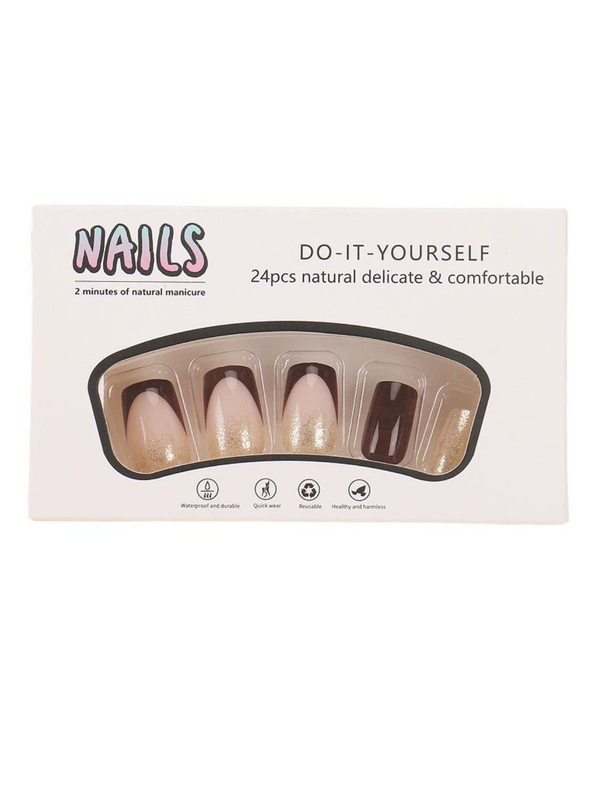 Cocoa Twinkle Brown Nails