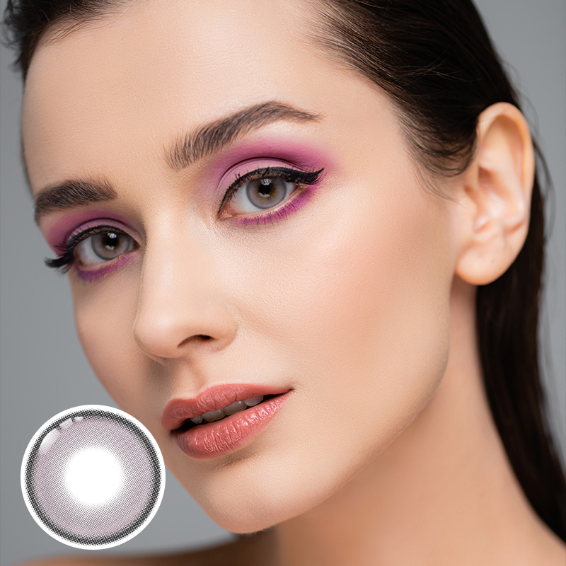 Crushed Ice Purple Daily Contact Lenses | 10 Pcs