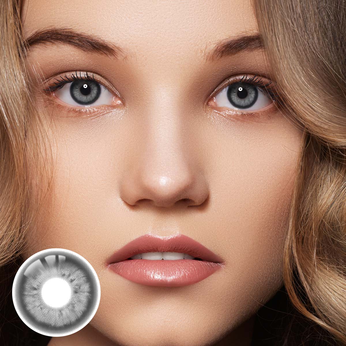 Marshmallow Gray Yearly Contact Lenses