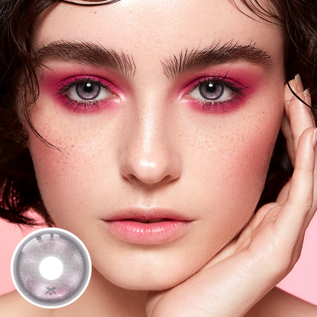 Rosewood Pink Prescription Yearly Contact Lenses