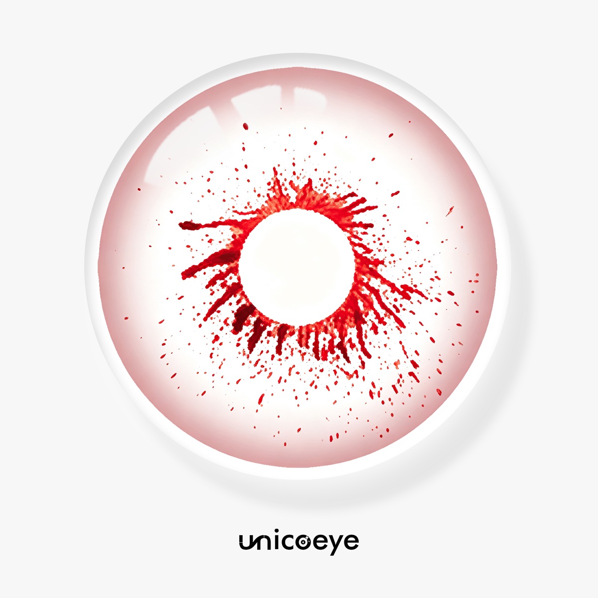 Blood Burst Red 22mm Costume Yearly Contact Lenses| 2 Pcs