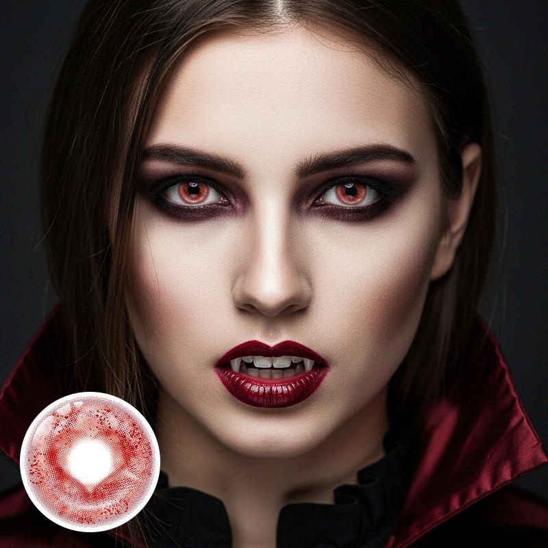 Love Spell Red Yearly Contact Lenses