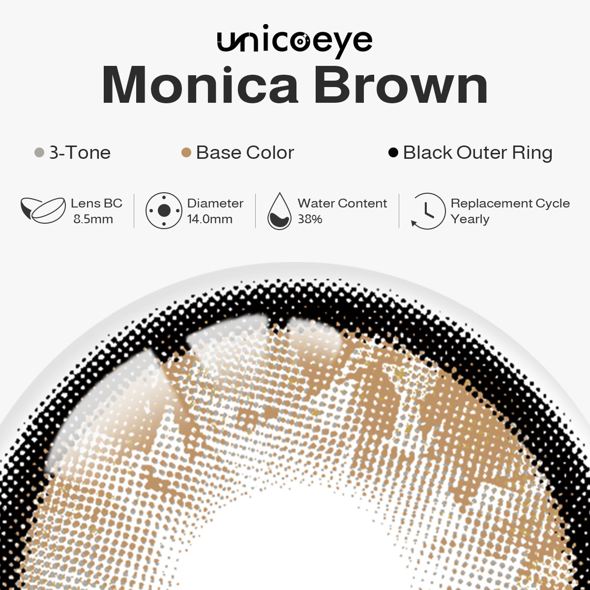 Monica Brown Yearly Contact Lenses