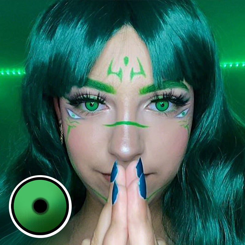 Obsidian Green Costume Yearly Contact Lenses
