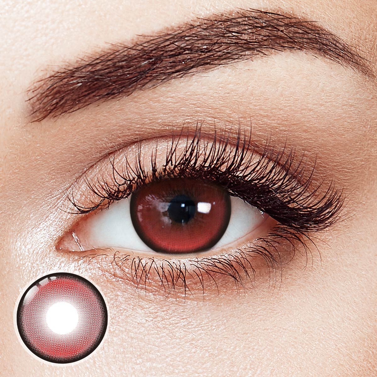 Maroon Red Prescription 6 Months Contact Lenses | 2 Pcs