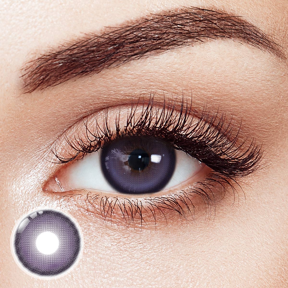 Vesper Purple Prescription Yearly Contact Lenses | 2 Pcs