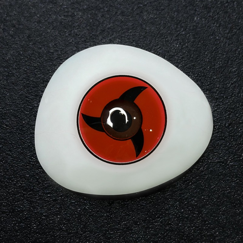 Crimson Cyclone Red Costume Yearly Contact Lenses | 2 Pcs