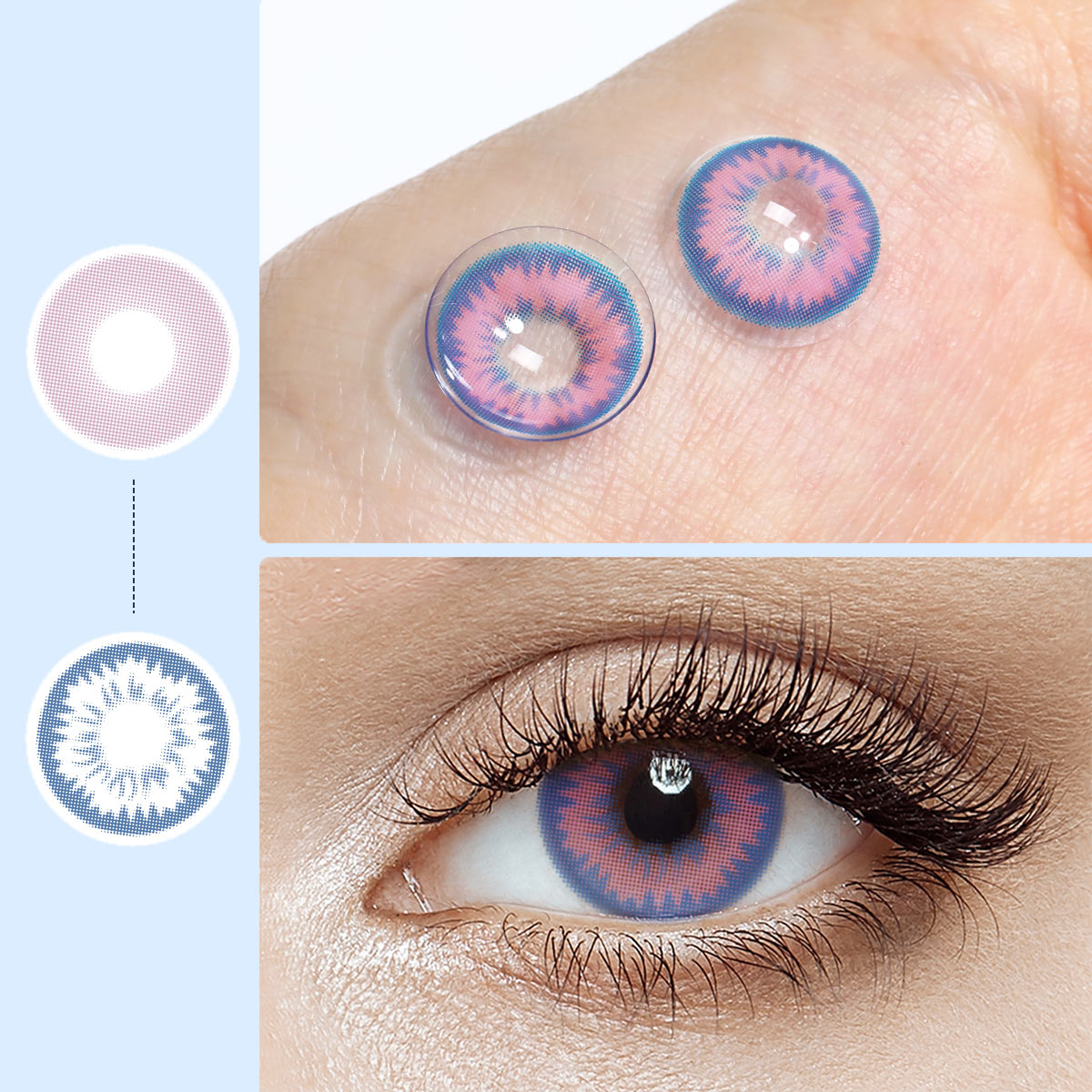 [Pre-Sale] Blazing Blue 6 Months Contact Lenses