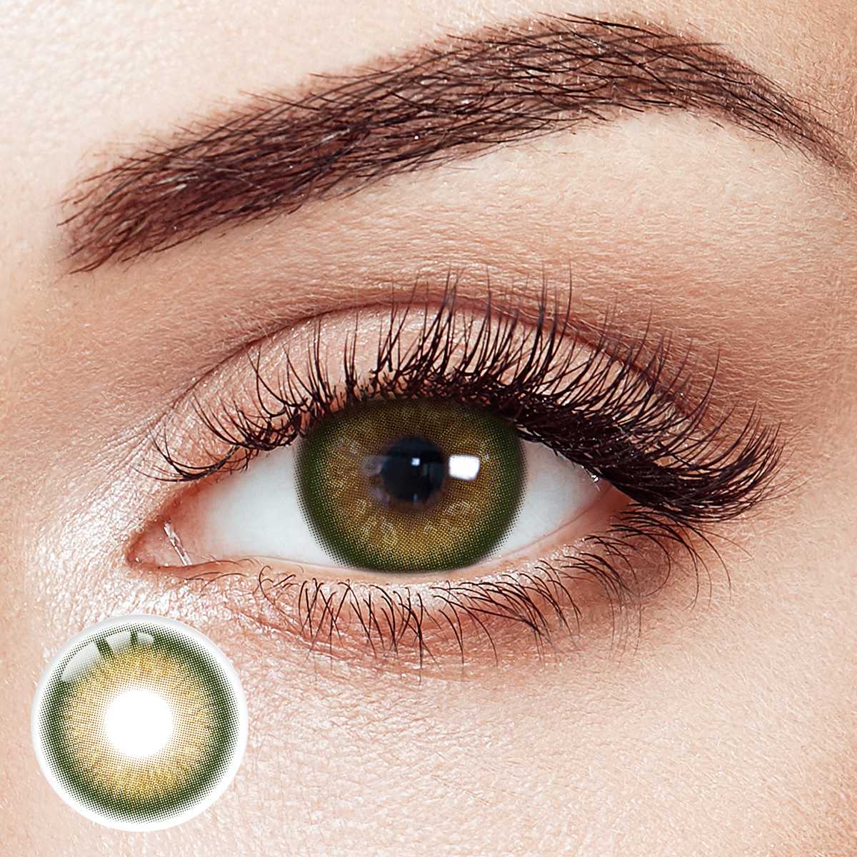 Puffstar Green Prescription Yearly Contact Lenses | 2 Pcs