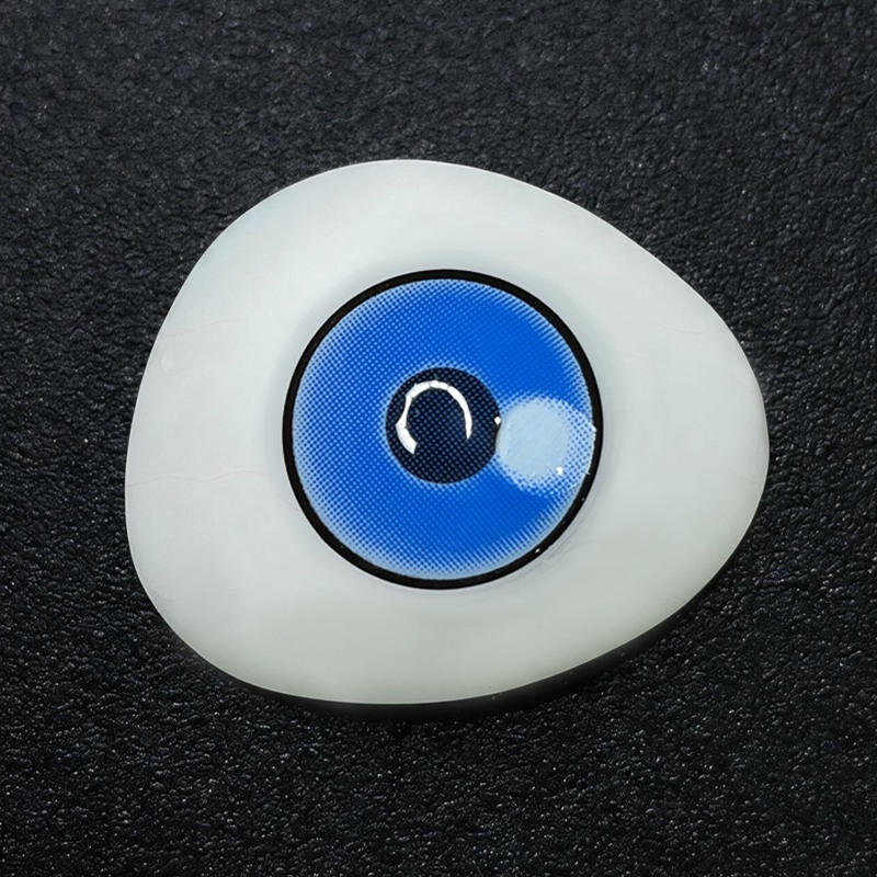 Digital Ocean Blue Costume Yearly Contact Lenses | 2 Pcs