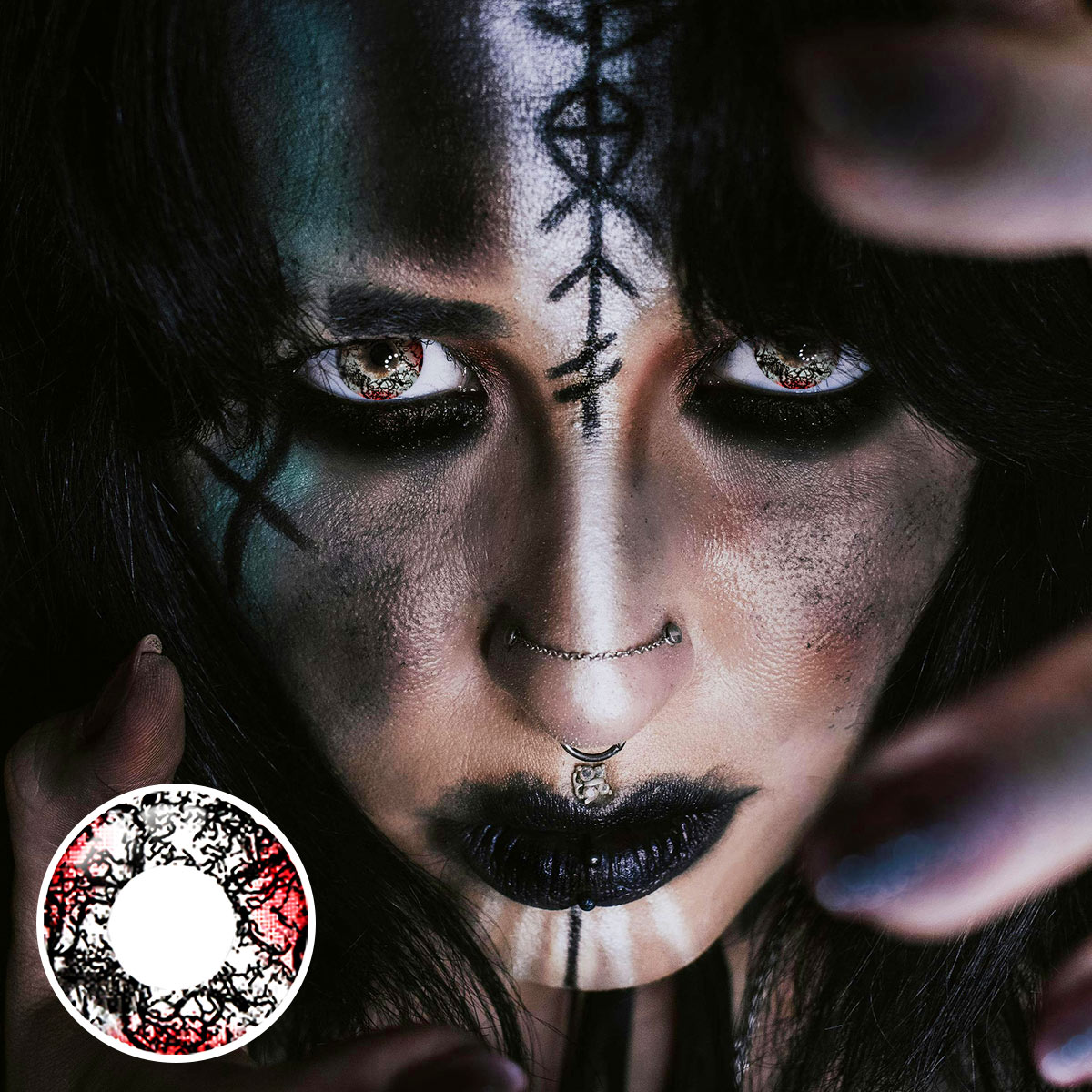 Demon Black Costume Yearly Contact Lenses