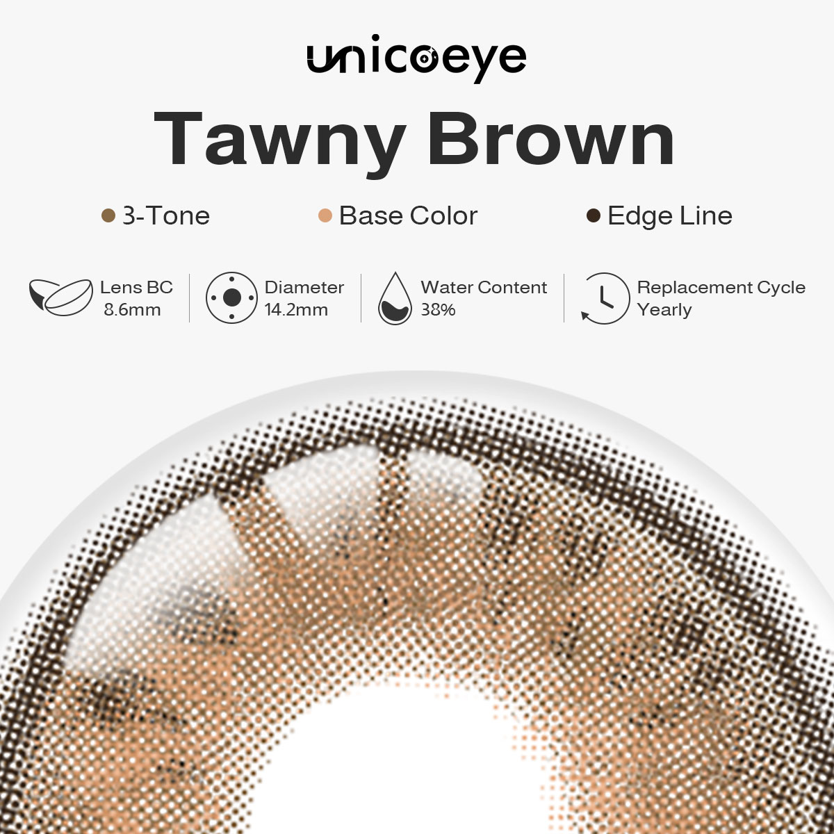 Tawny Brown Yearly Contact Lenses