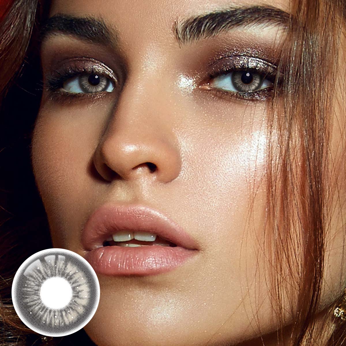 Snowfall Gray Prescription Yearly Contact Lenses