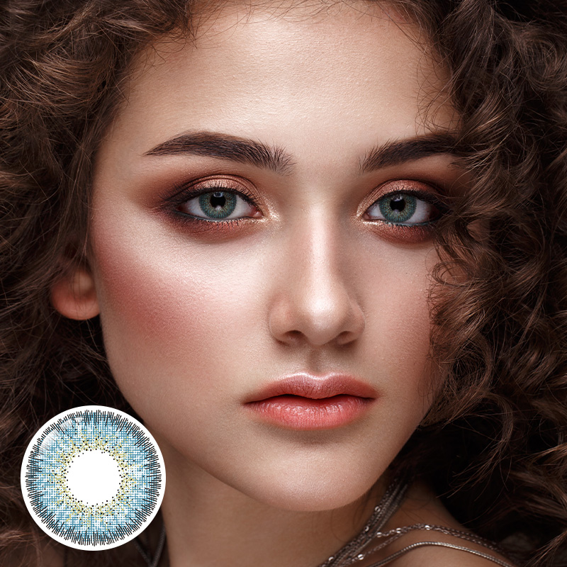 Freckle Blue 6 Months Contact Lenses | 2 Pcs