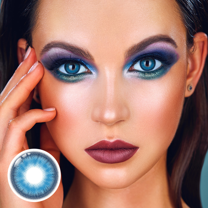 Zodiac Blue Prescription 6 Months Contact Lenses | 2pcs