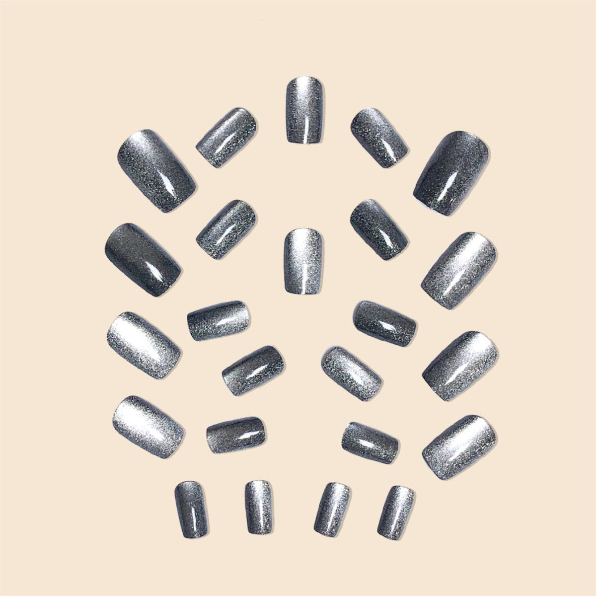 Obsidian Frost Black Nails