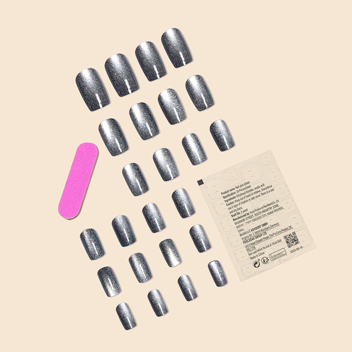 Obsidian Frost Black Nails