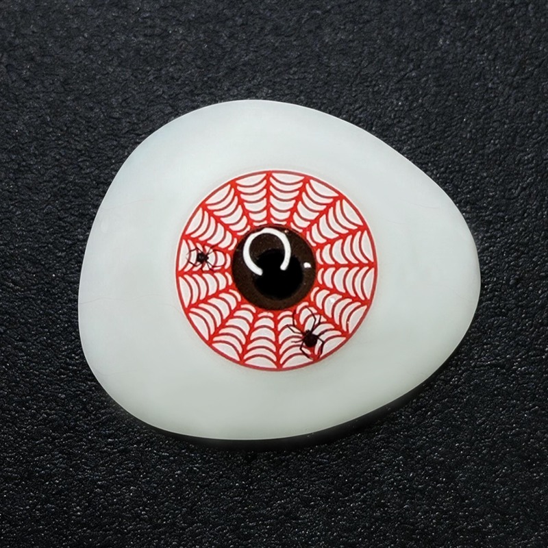Spider Web Red Costume Yearly Contact Lenses | 2 Pcs