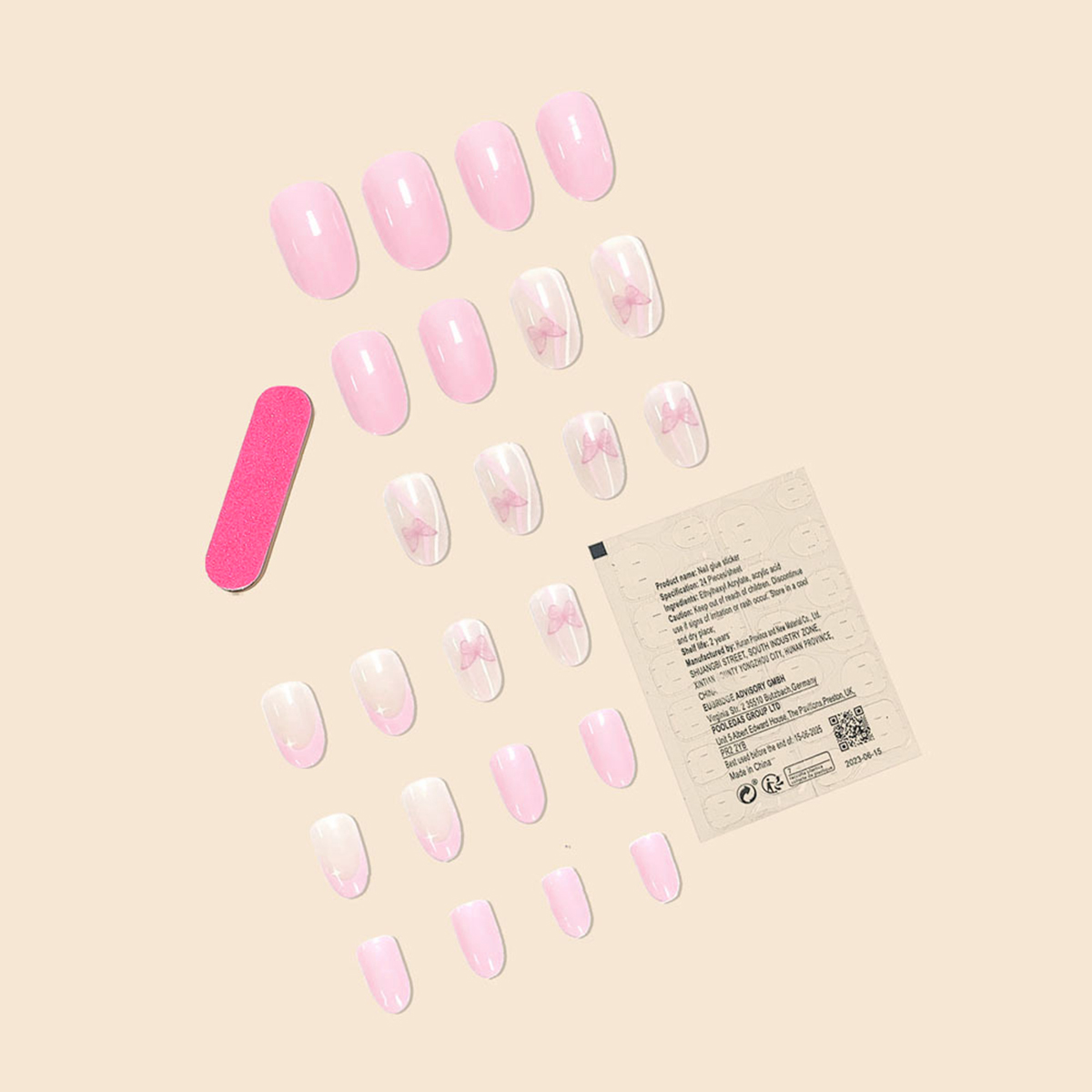 Flutter Blush Purple Nails