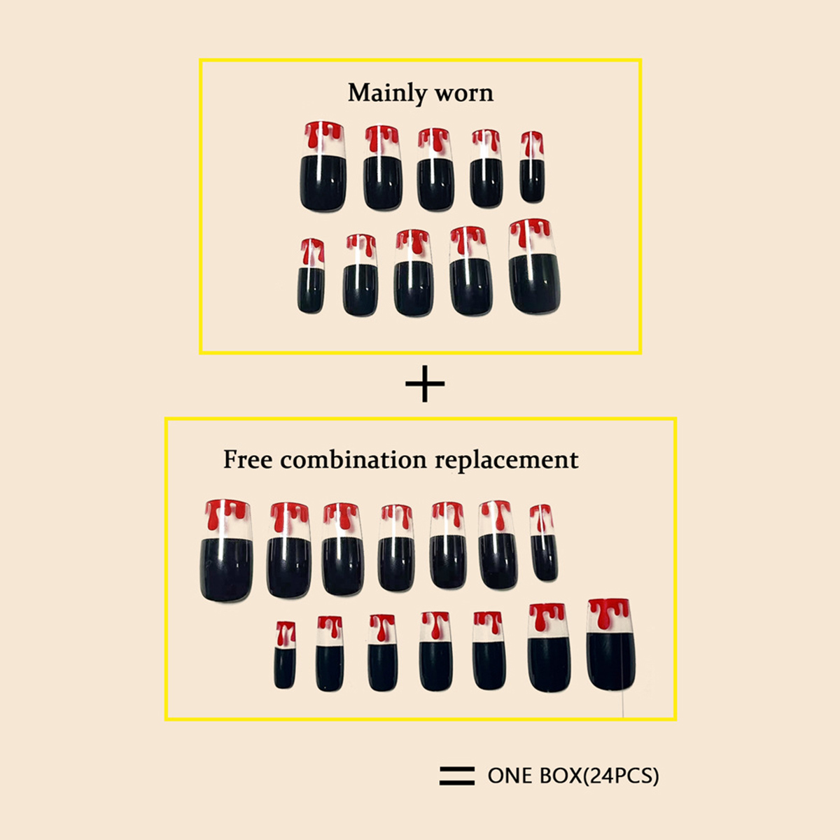 Vampire's Kiss Black Nails