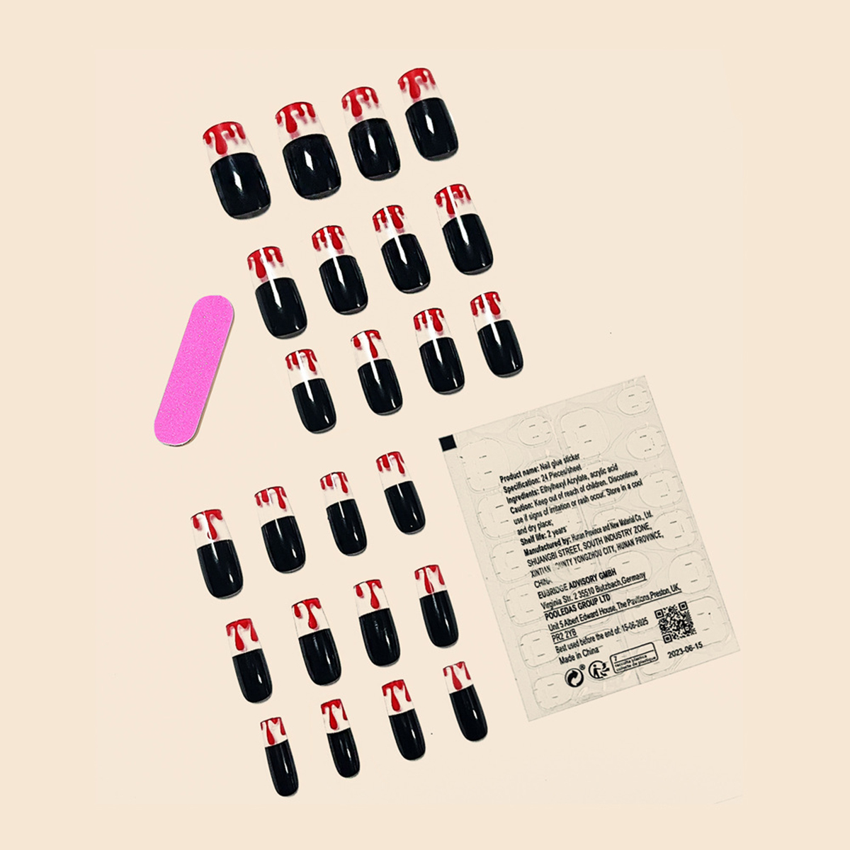 Vampire's Kiss Black Nails