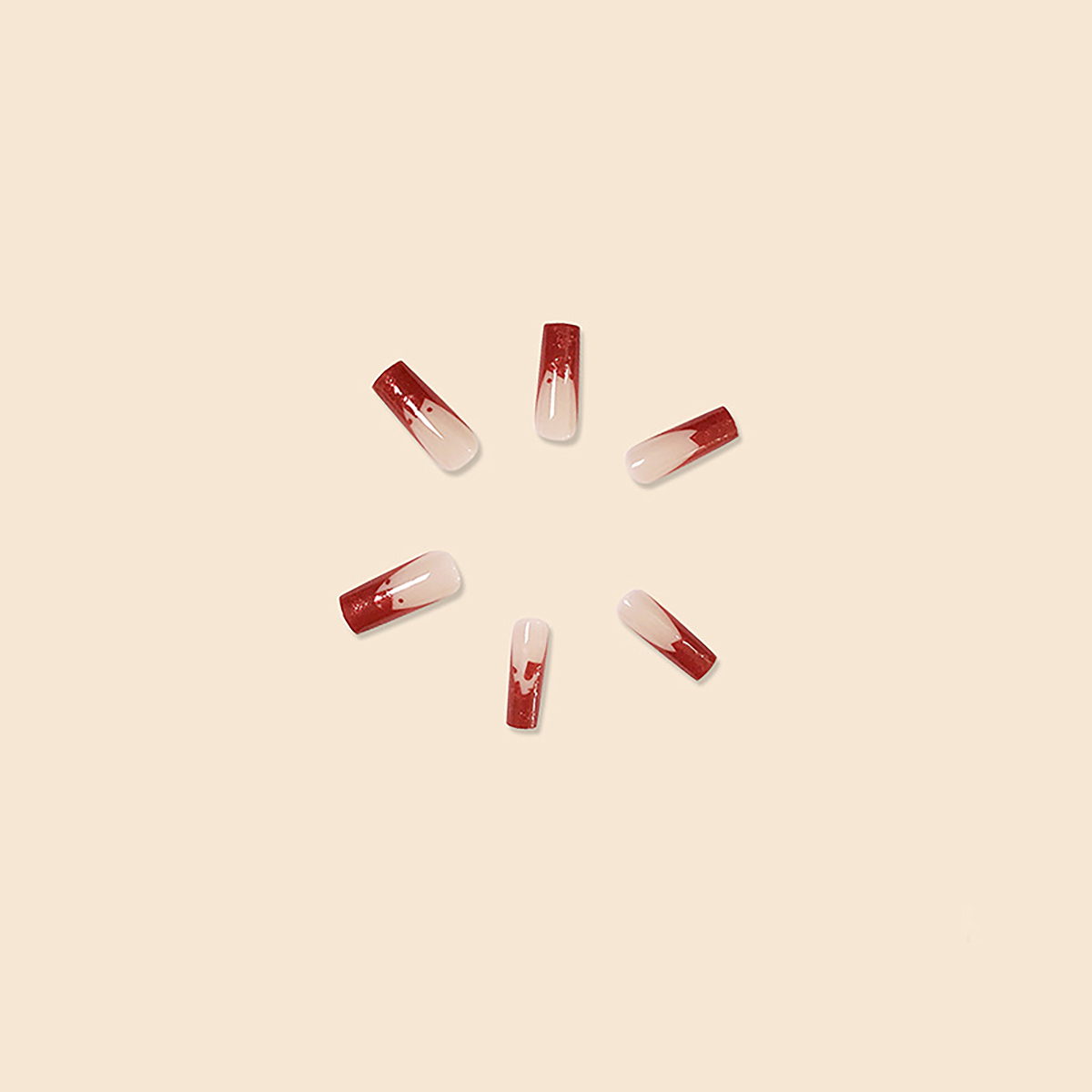 Heartfelt Red Nails