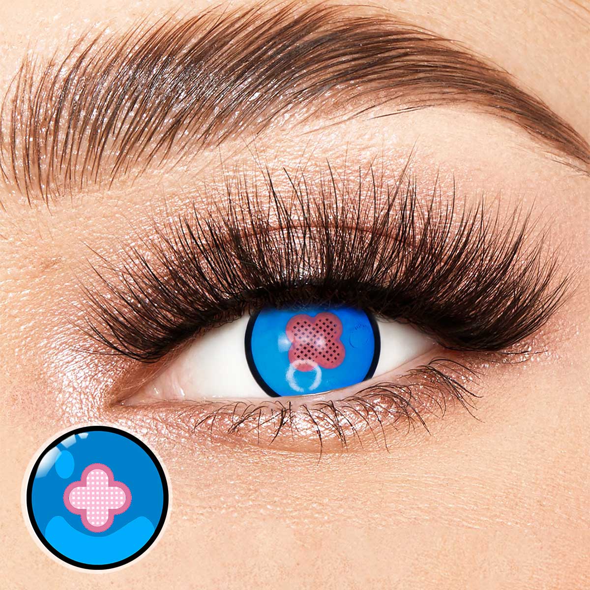 Hibana Blue Costume Yearly Contact Lenses