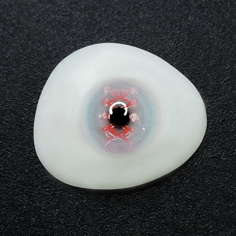 Psycho Lace Pink Costume Yearly Contact Lenses | 2 Pcs