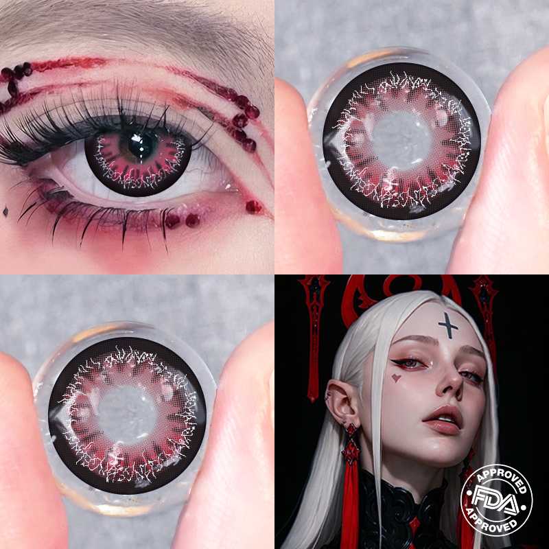 Cybera Red 6 Months Contact Lenses (Deadpool)