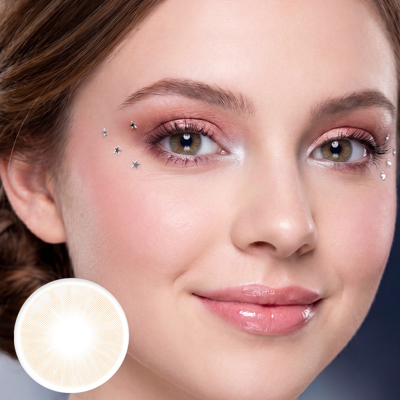 Queen Ochre Yearly Contact Lenses