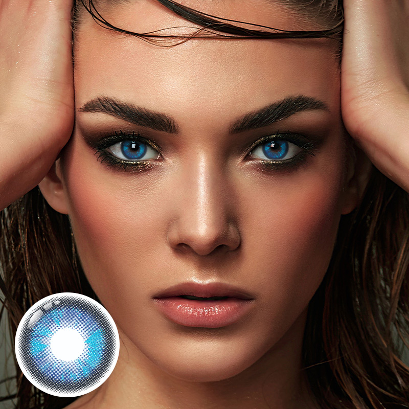 Solstice Deep Blue Yearly Contact Lenses | 2 Pcs