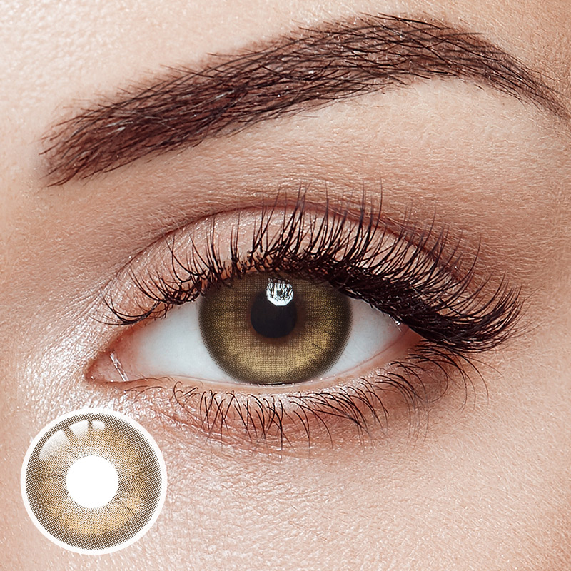 Jet Lag Brown Prescription Yearly Contact Lenses