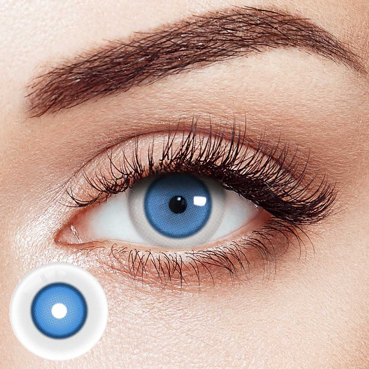 Ghoul Blue Costume Yearly Contact Lenses | 2 Pcs