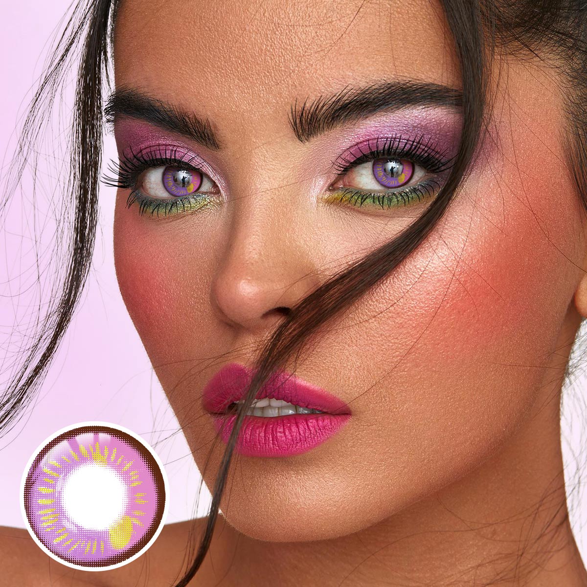 Lunar Earth Violet Costume Yearly Contact Lenses