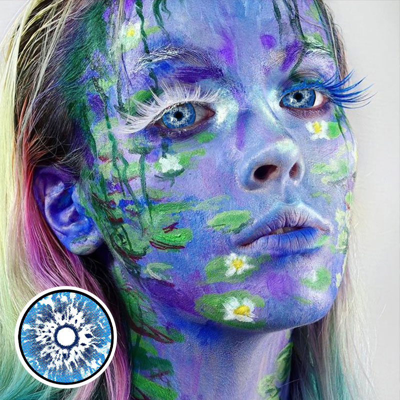 Gojo Blue Costume Yearly Contact Lenses