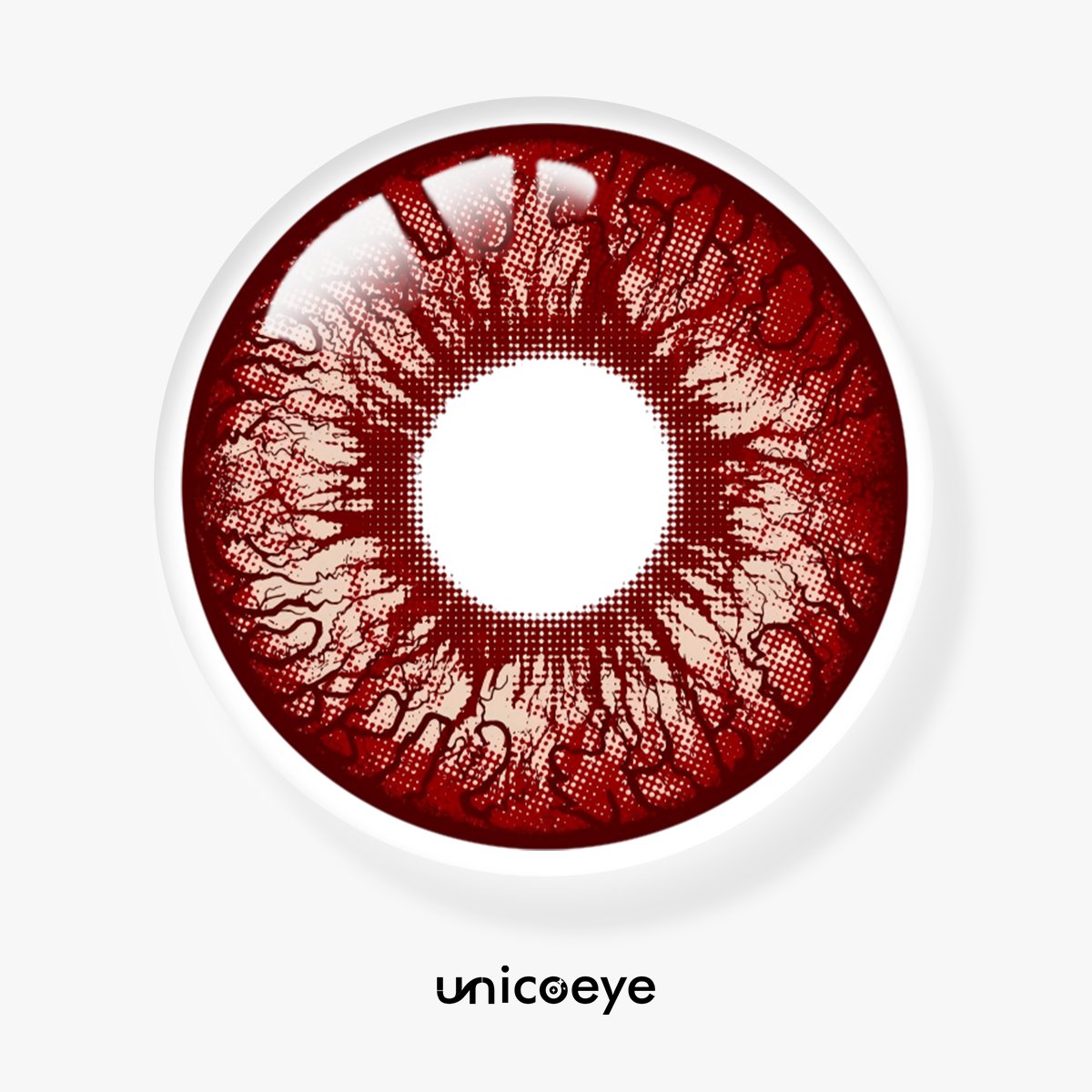 Blood Curse Red Costume Yearly Contact Lenses | 2 Pcs